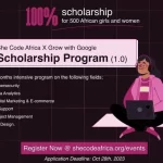 2023 She Code Africa and Grow with Google Scholarship