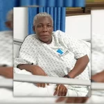 70 years old uganda woman with twin