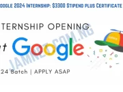 Google 2024 Internship: $3300 Stipend plus Certificate Google 2024 Internship: $3300 Stipend plus Certificate