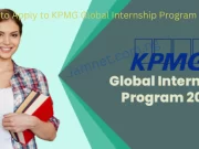 How to Apply to KPMG Global Internship Program 2023 How to Apply to KPMG Global Internship Program 2023