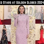 Best Dressed Stars at Golden Globes 2024 Red Carpet
