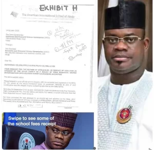 EFCC has requested American school to refund 845,000 Yahaya Bello paid as school fees