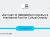 UNESCO International Fund 2024