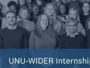 APPLY: UNU-WIDER Internship Program (Paid Internship) UNU-WIDER Internship Program