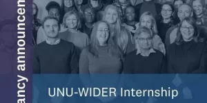 UNU-WIDER Internship Program