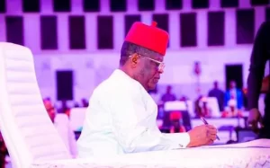 Minister of Works, Sen. Dave Umahi