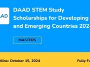 DAAD STEM Scholarships for Developing Countries 2025 Applications are now open for the DAAD STEM Study Scholarships for Developing and Emerging Countries 2025