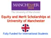 Fully Funded Equity and Merit Scholarship