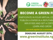 APPLY: Green Institute Fellows Program 2024 Green Institute Fellows Program 2024