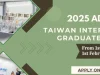 Taiwan International Internship Programme 2025