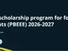 PBEEE Merit scholarship program 2026 PBEEE Merit scholarship program 2026