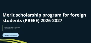 PBEEE Merit scholarship program 2026