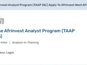 Afrinvest Analyst Graduate Trainee Program 2026 for enthusiastic Analysts in Nigeria Launch your career with the Afrinvest Analyst Graduate Trainee Program. This 18-month fully paid program offers hands-on experience, a competitive salary, and a path to full-time employment.