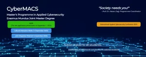 Fully Funded CyberMACS Erasmus Mundus Joint Masters Programme in Applied Cybersecurity 2026 For All Students