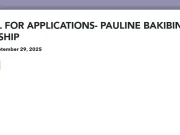 Pauline Bakibinga Memorial Scholarship 2025 For Bright Female Students in African University Pauline Bakibinga Memorial Scholarship 2025 For Bright Female Students in African University