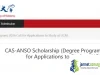 CAS-ANSO Scholarship 2026 (UCAS/USTC): Fully Funded Master’s and PhD in China CAS-ANSO Scholarship 2026
