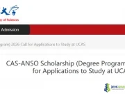 CAS-ANSO Scholarship 2026 (UCAS/USTC): Fully Funded Master’s and PhD in China CAS-ANSO Scholarship 2026