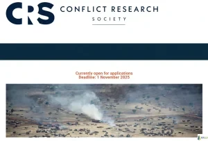 Conflict Research Society Sydney Bailey Fund Grant for PhD Students in Nigeria