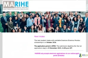 MARIHE Erasmus Mundus Scholarship 2026 - Fully Funded Masters in Higher Education Research