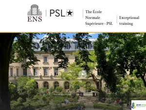 Fully Funded École Normale Supérieure ENS International Selection Scholarship 2026 For Masters International Students in France