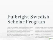 Fully Funded USA Government Fulbright Swedish Scholar Program 2026-2027 for PhD International Students in US Fully Funded USA Government Fulbright Swedish Scholar Program 2026-2027 for PhD International Students in US