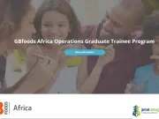 GBfoods Africa Graduate Trainee Program 2026 GBfoods Africa Graduate Trainee Program 2026