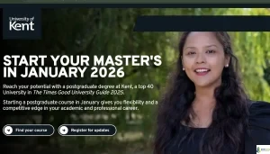 The University of Kent International Scholarship offers £6,000 towards tuition fees for international students starting a taught Masters program in January 2026. Open to all subjects and nationalities. Deadline: November 14, 2025.