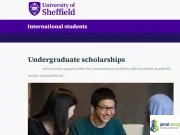 University of Sheffield International Undergraduate Scholarship 2026 - fully funded undergraduate scholarships for international students in UK