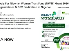 Apply For Nigerian Women Trust Fund (NWTF) Grant 2026 (Women-Led Organizations & GBV Eradication in Nigeria)