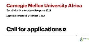 Carnegie Mellon University Africa TechSkills Marketplace Program 2026