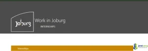 City of Johannesburg Internships 2026