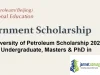 Fully Funded China University of Petroleum Scholarship 2026 (Stipend for Undergraduate, Masters & PhD in Beijing)