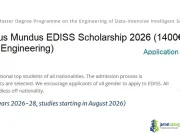 Fully Funded Erasmus Mundus EDISS Scholarship 2026 (1400€/month Stipend for Masters in Software Engineering) Fully Funded Erasmus Mundus EDISS Scholarship 2026