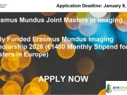 Fully Funded Erasmus Mundus Imaging Scholarship 2026 (€1400 Monthly Stipend for Masters in Europe) Fully Funded Erasmus Mundus Imaging Scholarship 2026