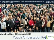 Fully Funded Internet Society Youth Ambassadors Program 2026 In Global Leadership Fully Funded Internet Society Youth Ambassadors Program 2026 In Global Leadership