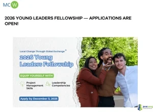 Fully Funded MCW Global Young Leaders Fellowship 2026