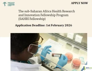 Fully Funded SAHRI Fellowship 2026-2027