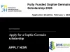 Fully Funded Sophie Germain Scholarship 2026
