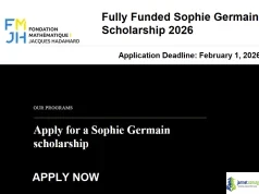 Fully Funded Sophie Germain Scholarship 2026