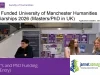 Fully Funded University of Manchester Humanities Scholarships 2026 (Masters/PhD in UK) Fully Funded University of Manchester Humanities Scholarships 2026