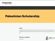 Goldsmiths University of London Palestinian Scholarship 2026