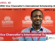 Griffith Vice Chancellor’s International Scholarship 2026 (50% Tuition Reduction for Undergraduate & Postgraduate Coursework in Australia) Griffith Vice Chancellor’s International Scholarship 2026