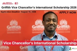 Griffith Vice Chancellor’s International Scholarship 2026