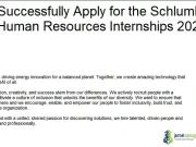 How to Successfully Apply for the Schlumberger Nigeria Human Resources Internships 2025 and Get Results How to Successfully Apply for the Schlumberger Nigeria Human Resources Internships 2025 and Get Results