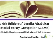 Jemila Abubakar Essay Competition 2026 (₦450,000 Prize & Mentorship for Nigerian Undergraduates on Mental Health) Jemila Abubakar Essay Competition 2026