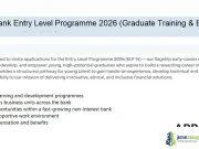 LOTUS Bank Entry Level Programme 2026 (Graduate Training & Employment in Nigeria) LOTUS Bank Entry Level Programme 2026 (Graduate Training & Employment in Nigeria)