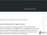NLNG Undergraduate Scholarship Scheme 2026 | ₦300,000 Annual Award for Nigerian Students NLNG Undergraduate Scholarship Scheme 2026