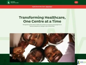Nigerian Federal Government National Health Fellows Programme 2026 - 12-Month Training & Stipends for Young Nigerian Citizens