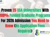 Proven 25 USA Universities With 100% Funded Graduate Programs For 2026 Admission You Need to Know (No Application Fees Required) Proven 25 USA Universities With 100 Funded Graduate Programs For 2026 Admission You Need to Know (No Application Fees Required)