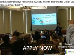 UN SDSN Youth Local Pathways Fellowship 2026 (10-Month Training for Urban Leaders on Sustainable Development Goal 11) UN SDSN Youth Local Pathways Fellowship 2026 (10-Month Training for Urban Leaders on Sustainable Development Goal 11)